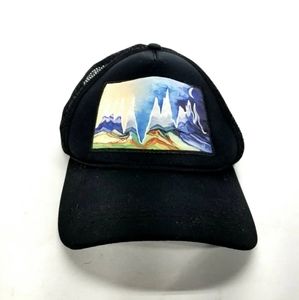 Smartwool Hat Cap Trucker Graphic Mountains Snapback Hard rock 100 Miler